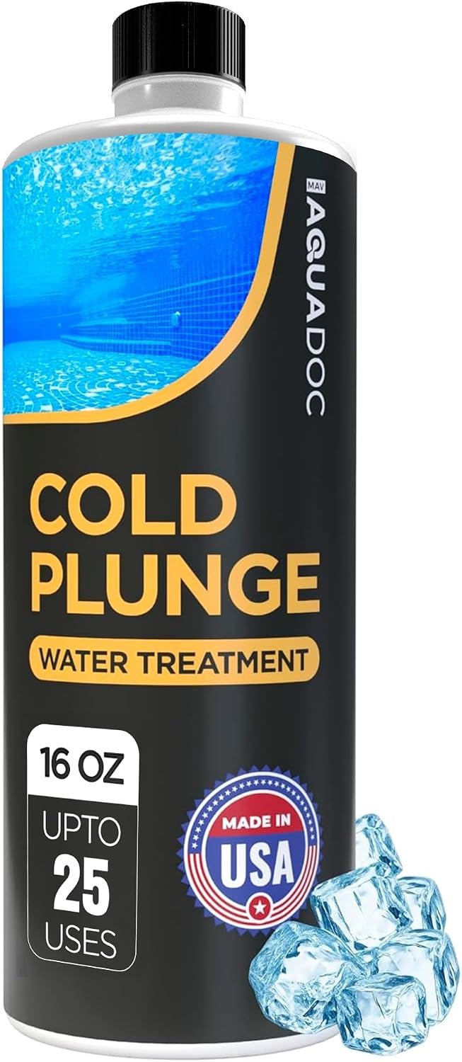 AquaDoc 3-in-1 Cold Plunge Water Treatment – 16 oz – Ice Bath Cleaner and Conditioner – Helps Support Clear Water, Reduce Odors and Buildup – Made in USA