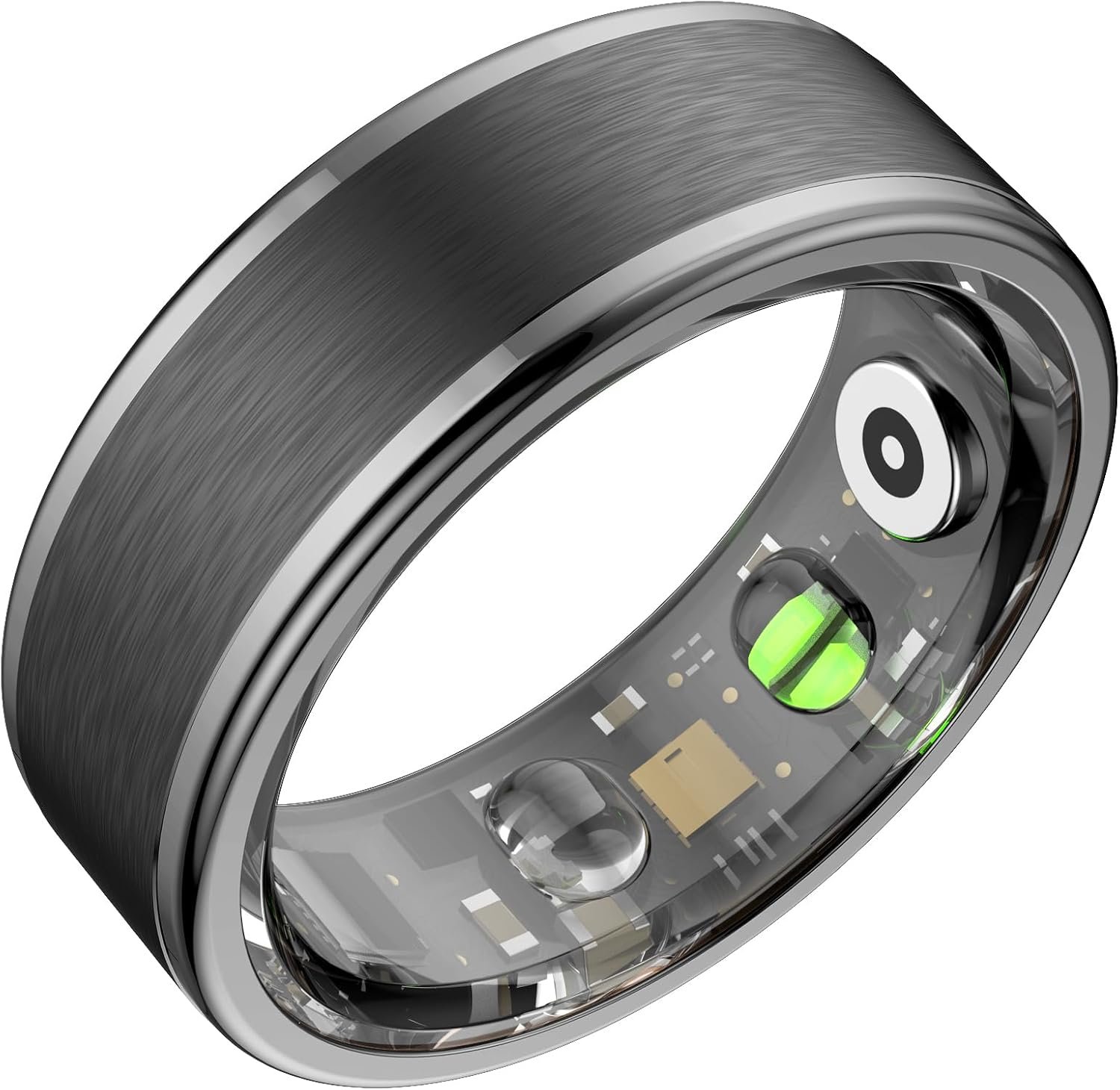 Smart Ring for Women Men,Fitness Ring with 24/7 Activity Tracking, Health Tracker Ring for Stress,Sleep Monitoring,No Subscription Fees,iOS & Android Compatible,Waterproof, Black 10