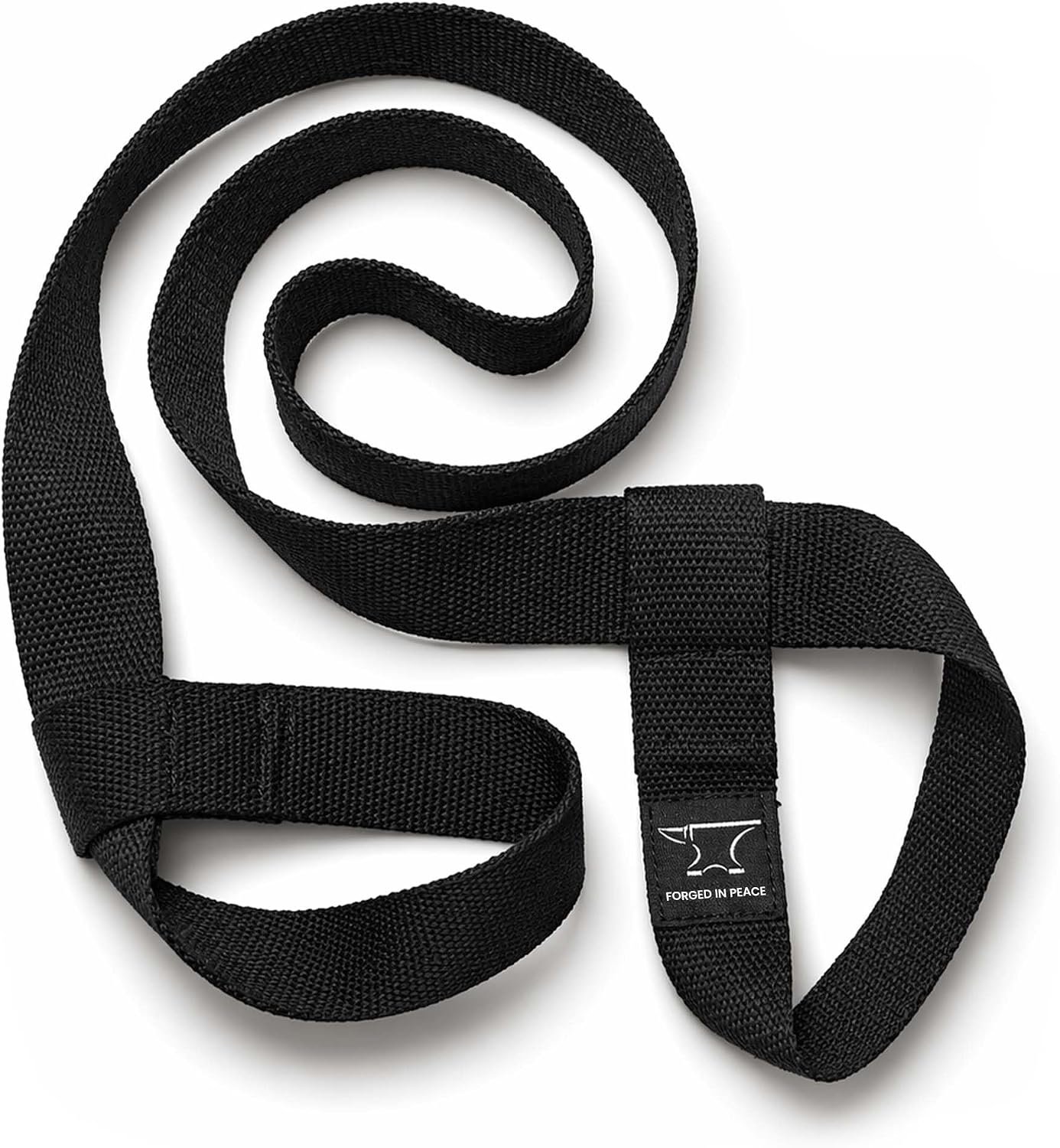 Men’s Yoga Strap – Adjustable Mat Carrier & Stretching Strap for Yoga, Pilates, and Fitness, Black
