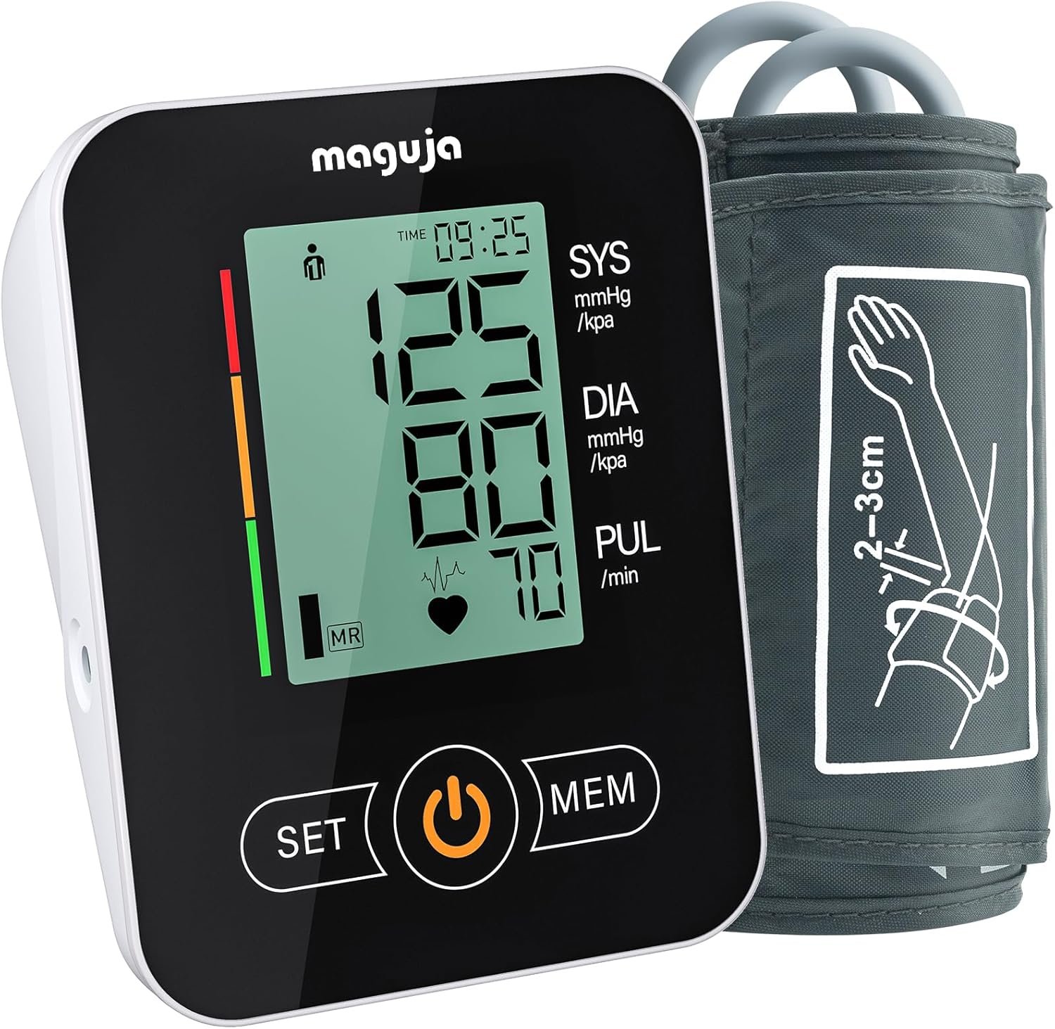 Arm Blood Pressure Monitor,maguja Blood Pressure Machine,BP Monitor Automatic Upper Arm Digital with Blood Pressure Cuff for Home Use