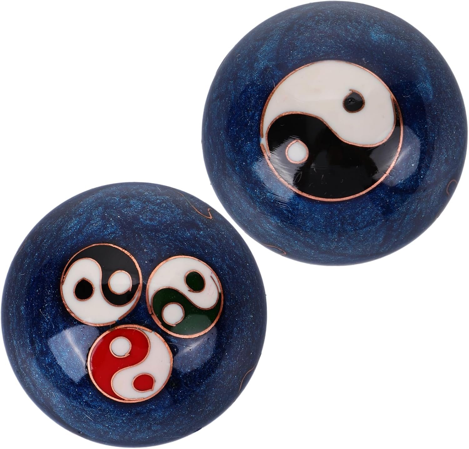 2Pcs Hand Exercise Balls for Therapy and Relaxation Compact Portable Massage Balls for Men and Women for Meditation and Muscle Relaxation