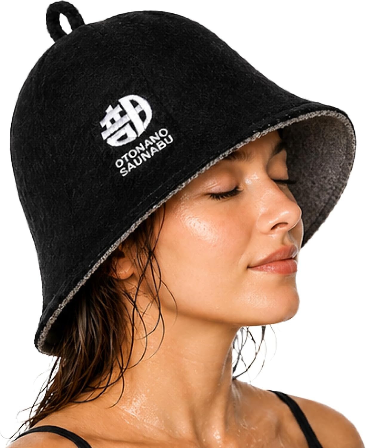 Sauna Hat – Japanese Design, 100% Cotton, Double-Layer Reversible Sauna Cap for Men & Women,Heat Protection