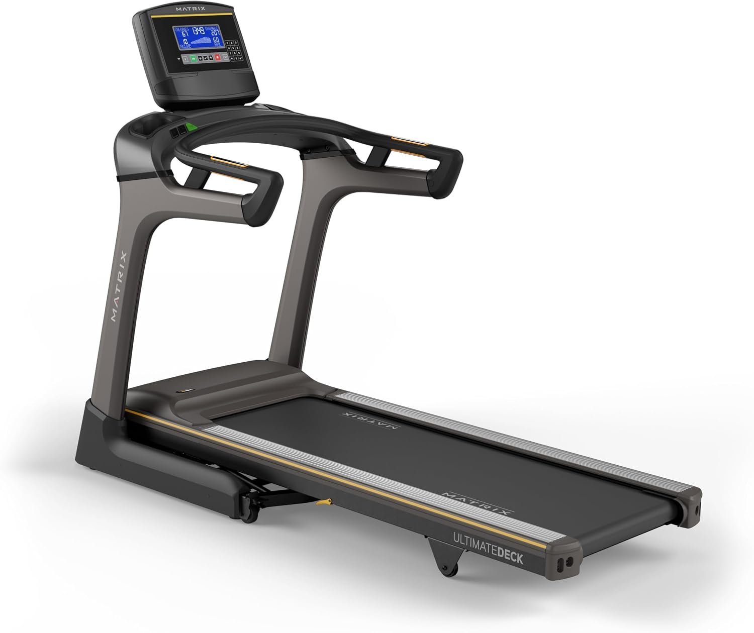 Matrix Fitness TF50 Treadmill with XR | 8.5″ LCD | Club-Quality Folding Treadmill for Running, 5K & Marathon | Heavy-Duty Frame, Extra-Thick 20″x60″ Deck, Industrial Cushioning