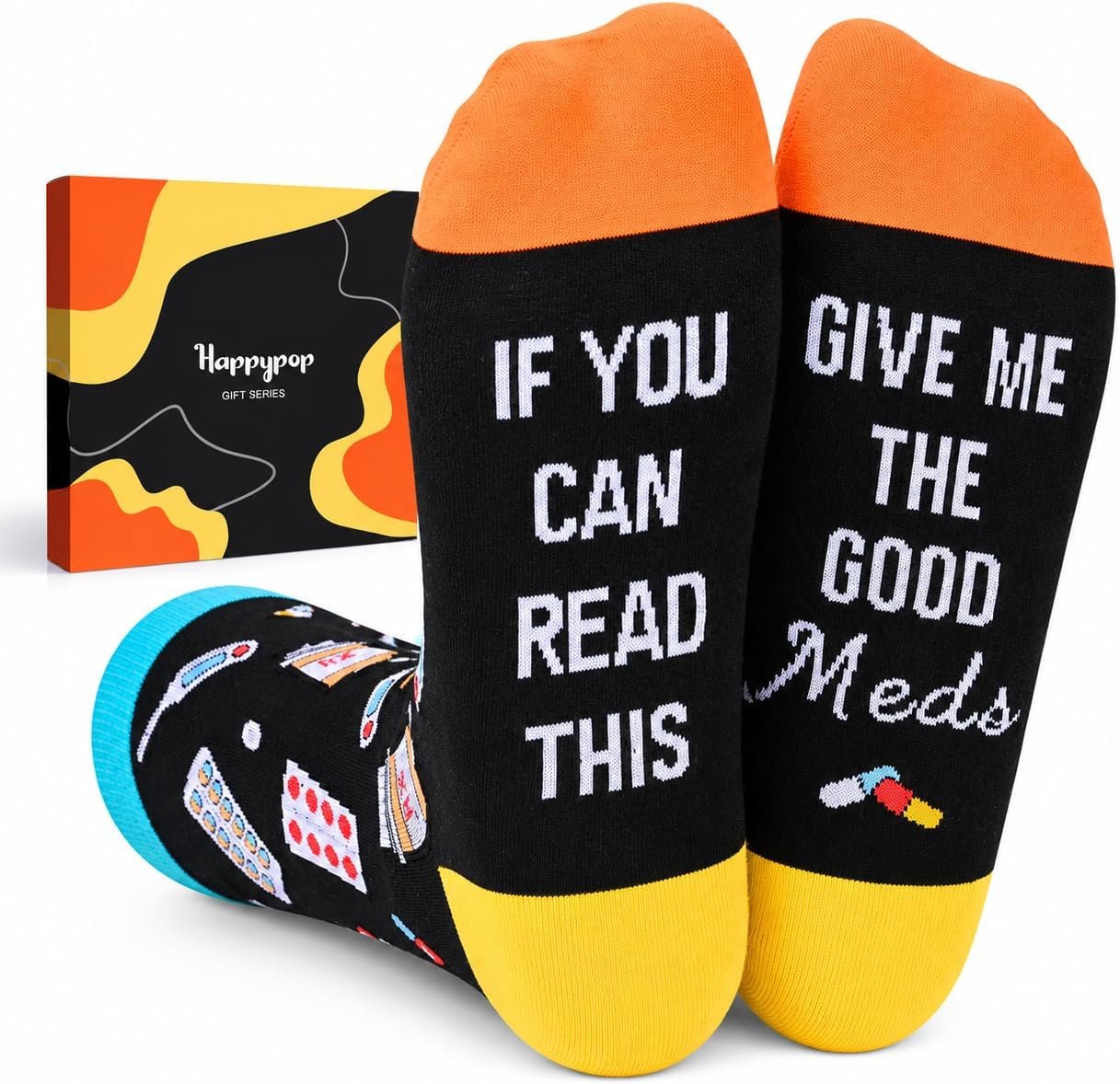 HAPPYPOP Get Well Soon Gifts – Inspirational Gifts, Autistic Autism Puzzle Socks