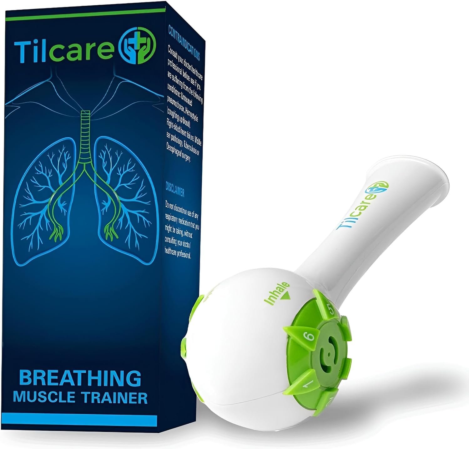 Breathing Trainer & Lung Trainer – Ideal Breathing Exercise Device for Lungs, Effective Breather Device & Lung Exerciser Device, Best Breathing Device & Lung Strengthener, Tilcare Respiratory Trainer