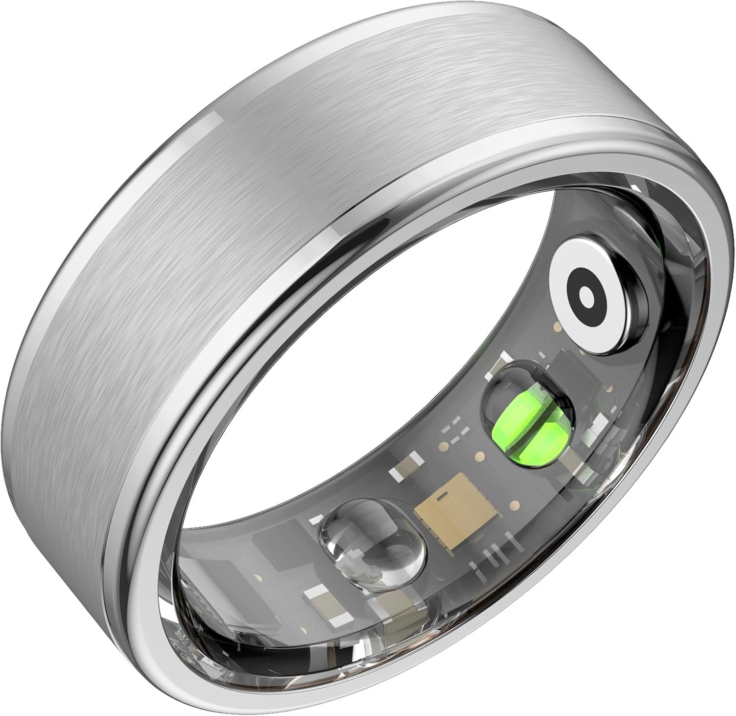 Smart Ring for Women Men,Fitness Ring with 24/7 Activity Tracking,Stress,Sleep Monitoring,No APP Subscription Fees,Compatible with iOS & Android, HarmonyOS Silver, 10#