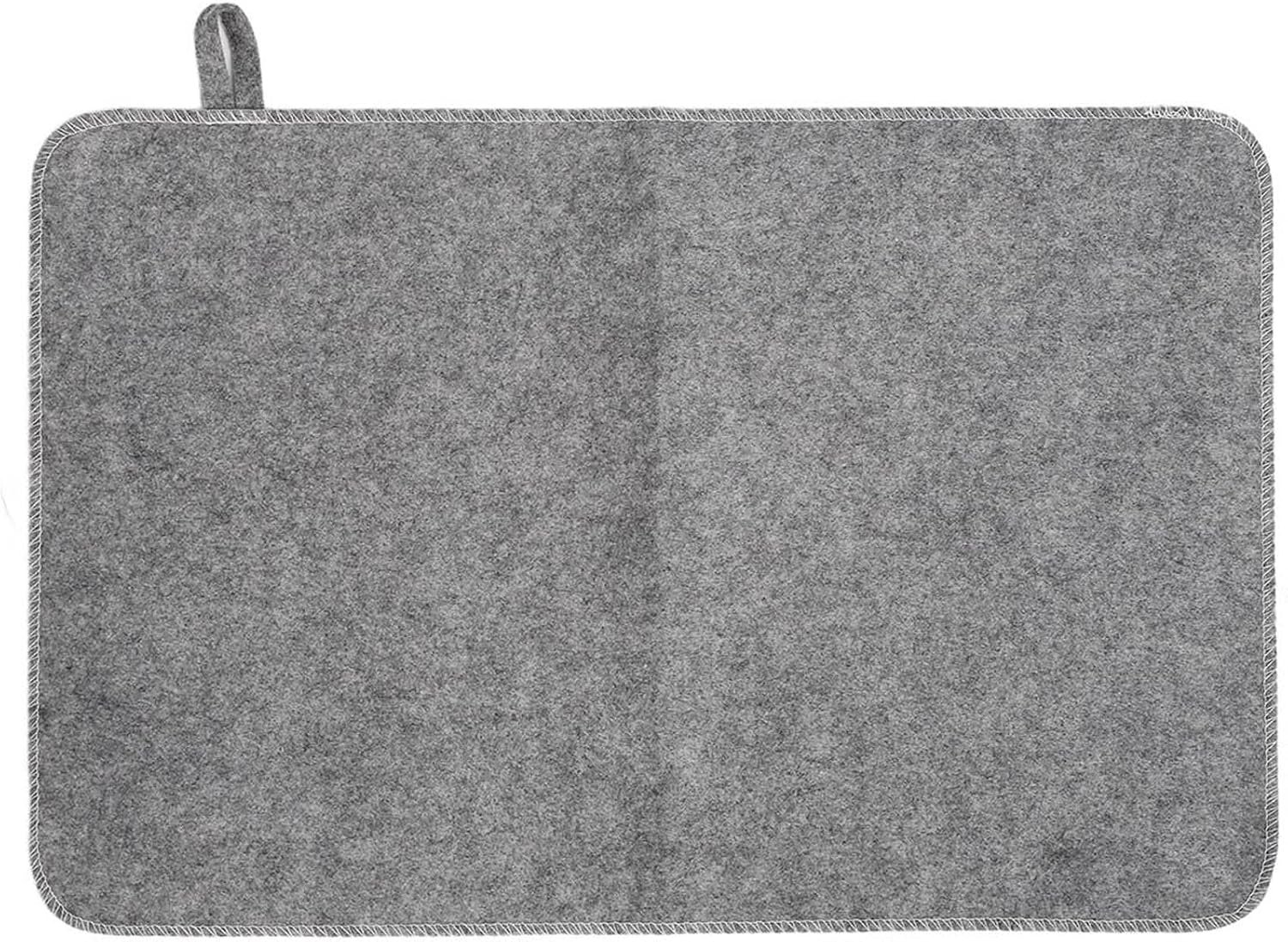 Dioche Felt Sauna Mat Cushion, Heat Insulation Mat for Sauna Bath House Shower Room, Portable and Water Absorbent Sauna Spa Bathmat for Men Women
