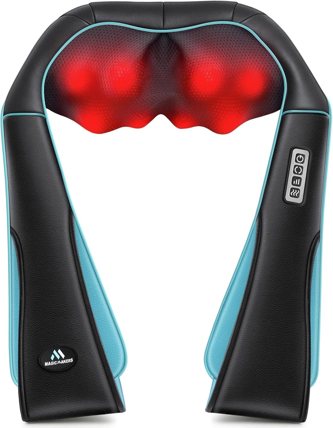 MagicMakers Shiatsu Neck Massager with Heat for Pain Relief Deep Tissue – Christmas Men Gift for Women, Mom, Dad, Her, Him – Fathers Day Dad Gifts, Amazing Back & Shoulder Relief from Daughter or Son