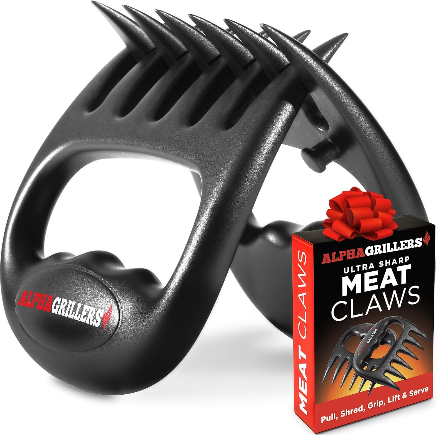 Alpha Grillers Meat Shredder Claws – Grilling Accessories Birthday Gifts for Men Dad Him Husband – BBQ Accessories Bear Claws Grill Puller for Cooking Shredding Barbecue Smoker Pulled Pork Chicken