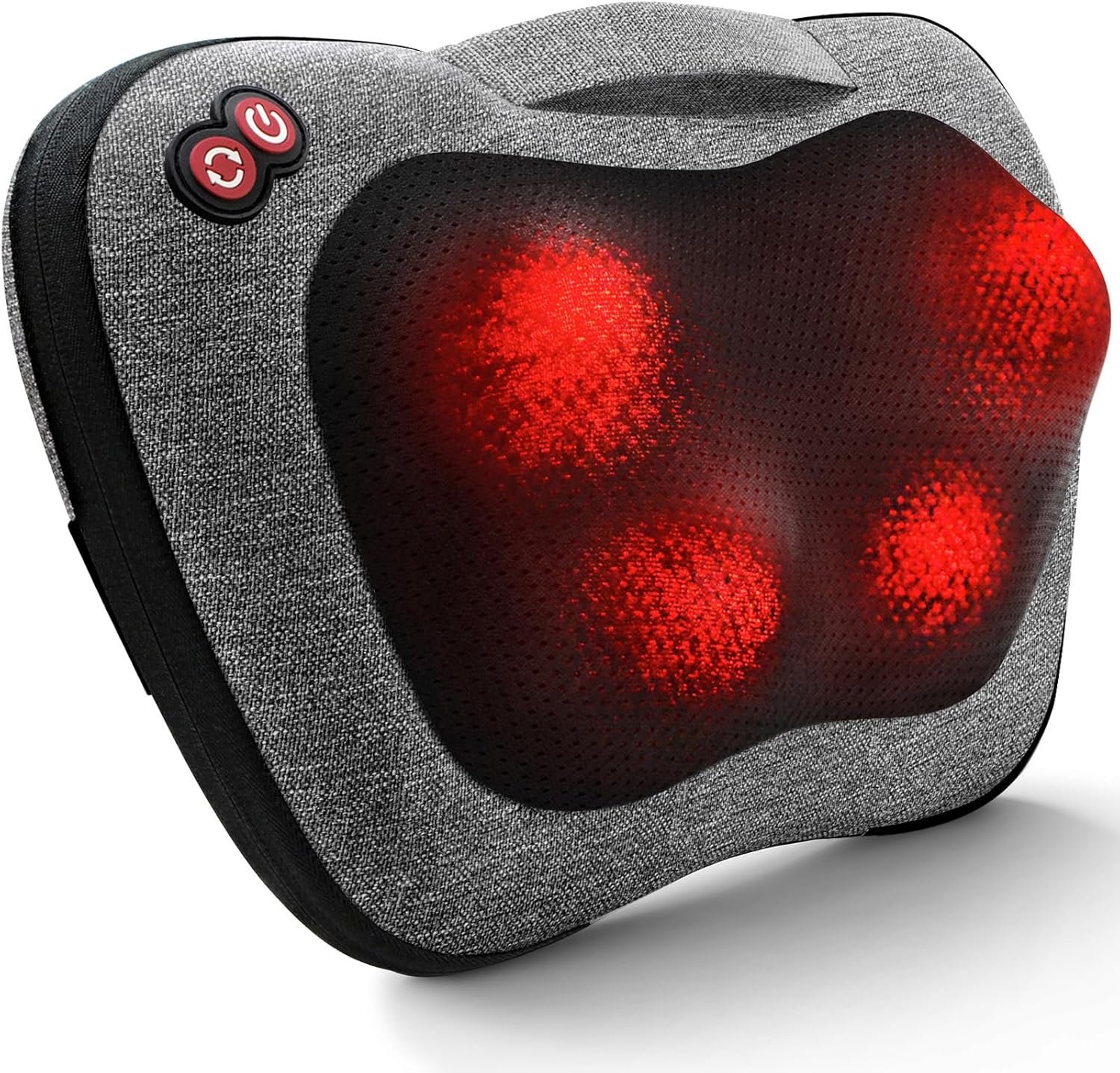 VIKTOR JURGEN Shiatsu Back Massager with Heat – Deep Tissue Massage for Neck, Shoulder, Back Pain Relief, Electric Kneading 3D Massage Pillow, Christmas for Men Women Dad Wife Mom Gifts (NOT Cordless)