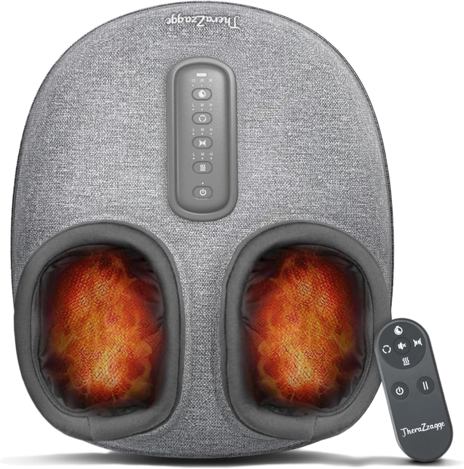Shiatsu Foot Massager with Heat [2026 Upgraded], Gifts for Him Her, FSA Eligible Deep Kneading Compression, Remote Control, HSA Feet Massage for Plantar Fasciitis, Fits Size 14
