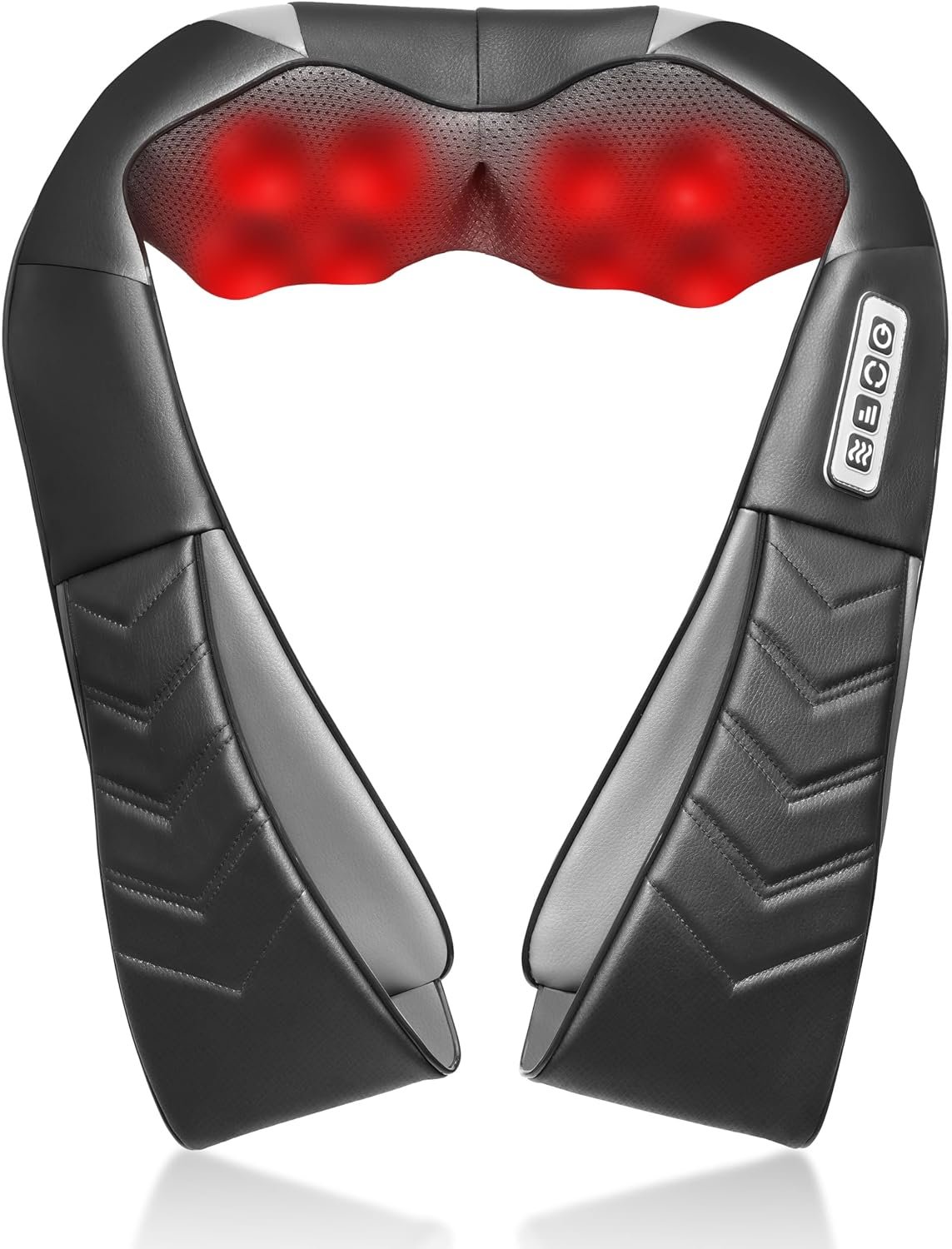 UFFAE Shiatsu Neck and Back Massager with Heat, Electric Deep Tissue Kneading Neck and Shoulder Massage, Best Gifts for Women Men Mom Dad Mothers Fathers Day Birthday Gift, Black (NOT Cordless)