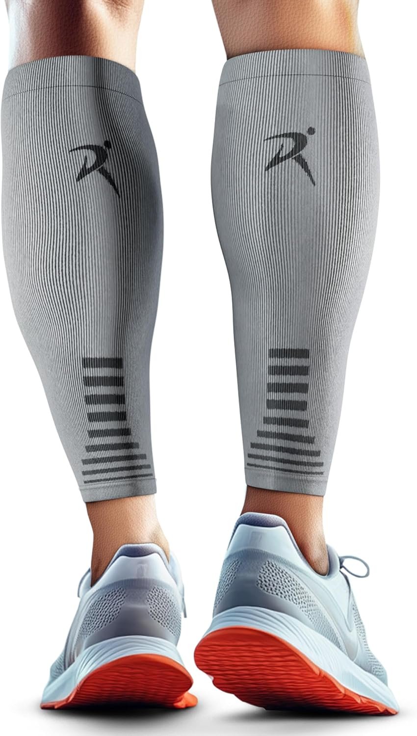 Rymora Calf Compression Sleeves Men Women – Leg Compression Sleeve Footless Socks – Shin Splint Relief Fitness Running