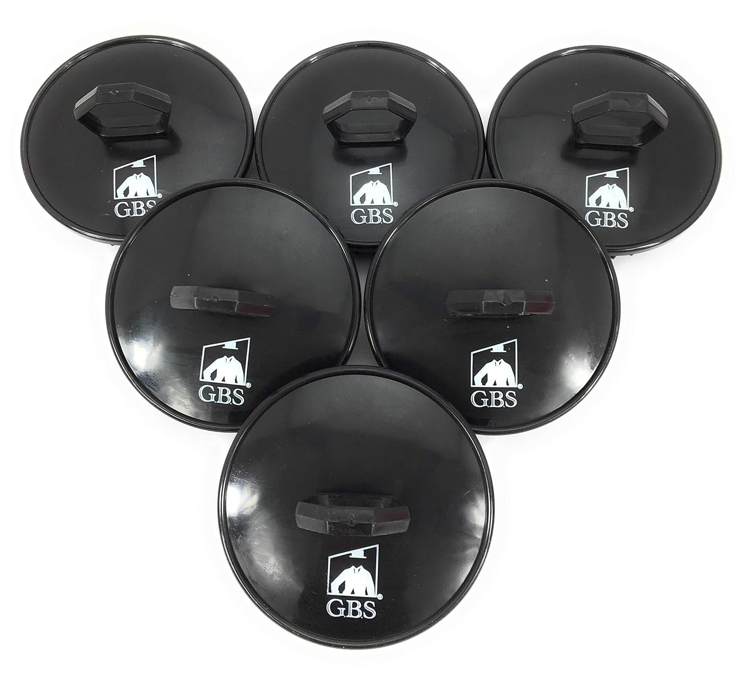 G.B.S Soft Scalp Massage Brush for Women and Men, Black, Pack of 6