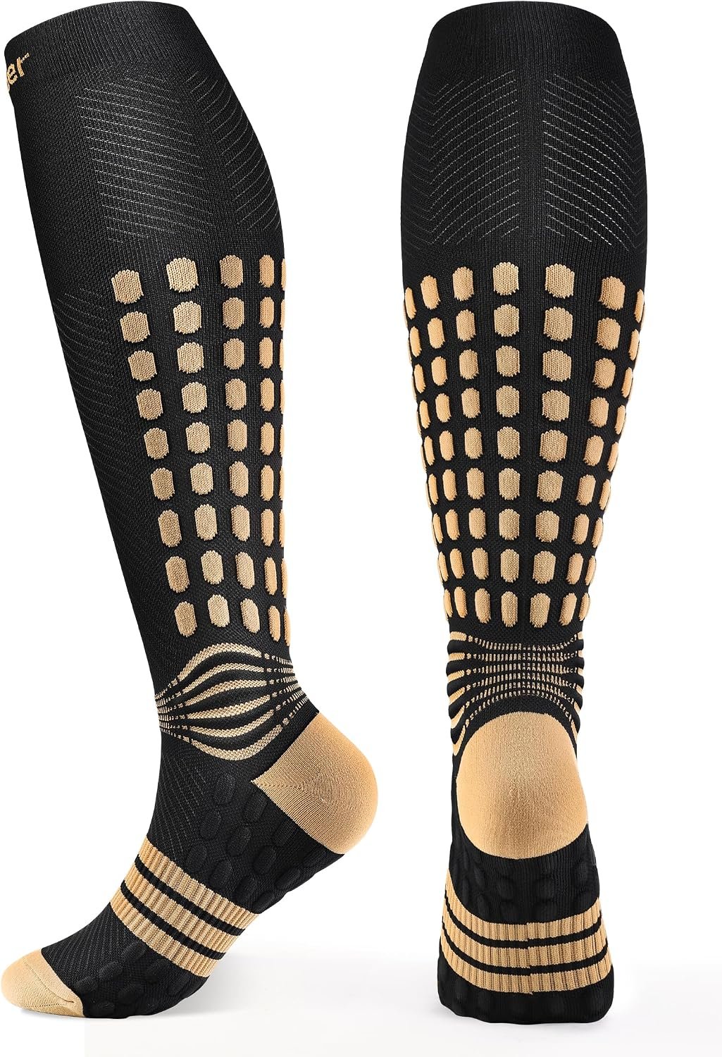 NEENCA Copper Compression Socks, Medical Graduated Socks with Patented Design for Pain Relief, Women & Men Circulation, Swelling, Travel, Pregnancy, Flight, Nurses, Running, Athletic—1 Pair, 20-30mmHg