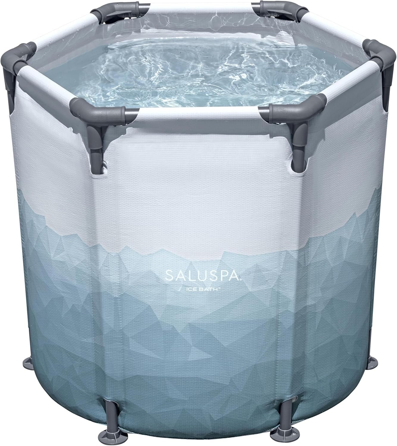 Bestway SaluSpa Glacial Dip Cold Plunge Recovery Ice Bath Pod 1-Person (35.5″ x 31.5″) | Round Cold Plunge Tub