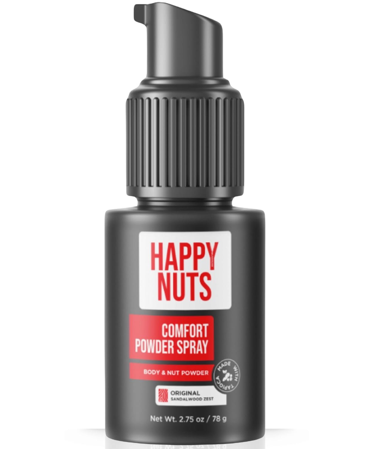 HAPPY NUTS Comfort Powder Spray: Anti Chafing & Mens Deodorant, Aluminum-Free, Sweat and Odor Control for Jock Itch, Groin and Men’s Private Parts