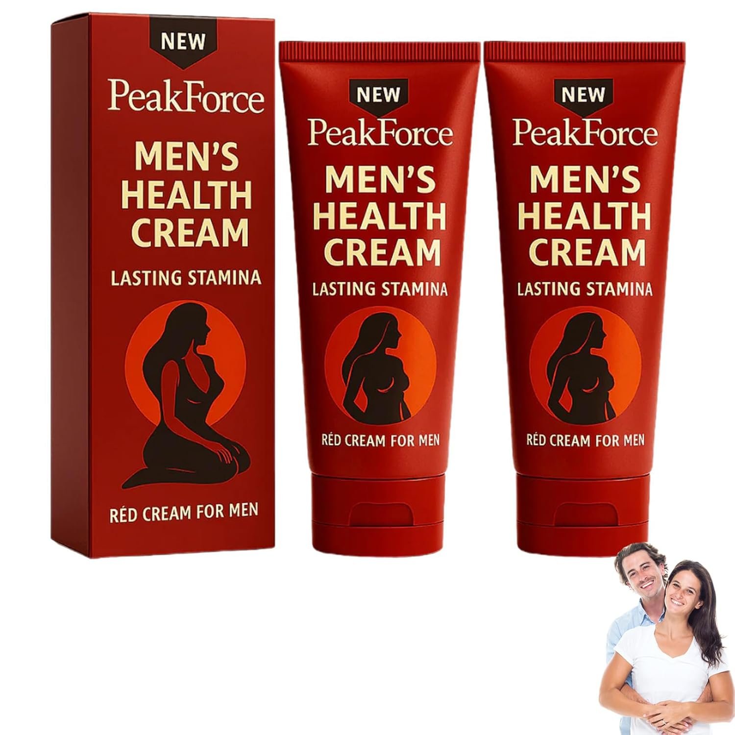 Peak Force Men’s Health Cream, VITAL CREAM, Prime Alpha Men Max Cream (2PCS)